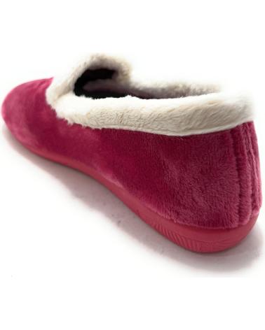 PONNY ZAPATILLAS DE CASA CERRADAS CON CUELLO DE BORREGUILLO MORADO MORADO