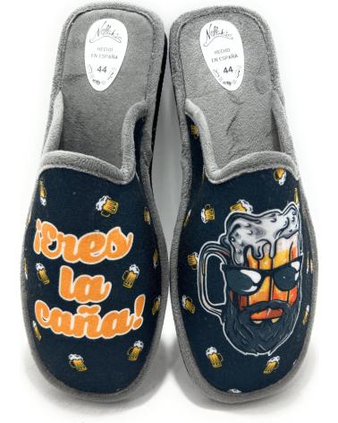 ALCALDE HERREN-HAUSSCHUHE CANAPISO LUSTIGES DESIGN GRAU GRIS