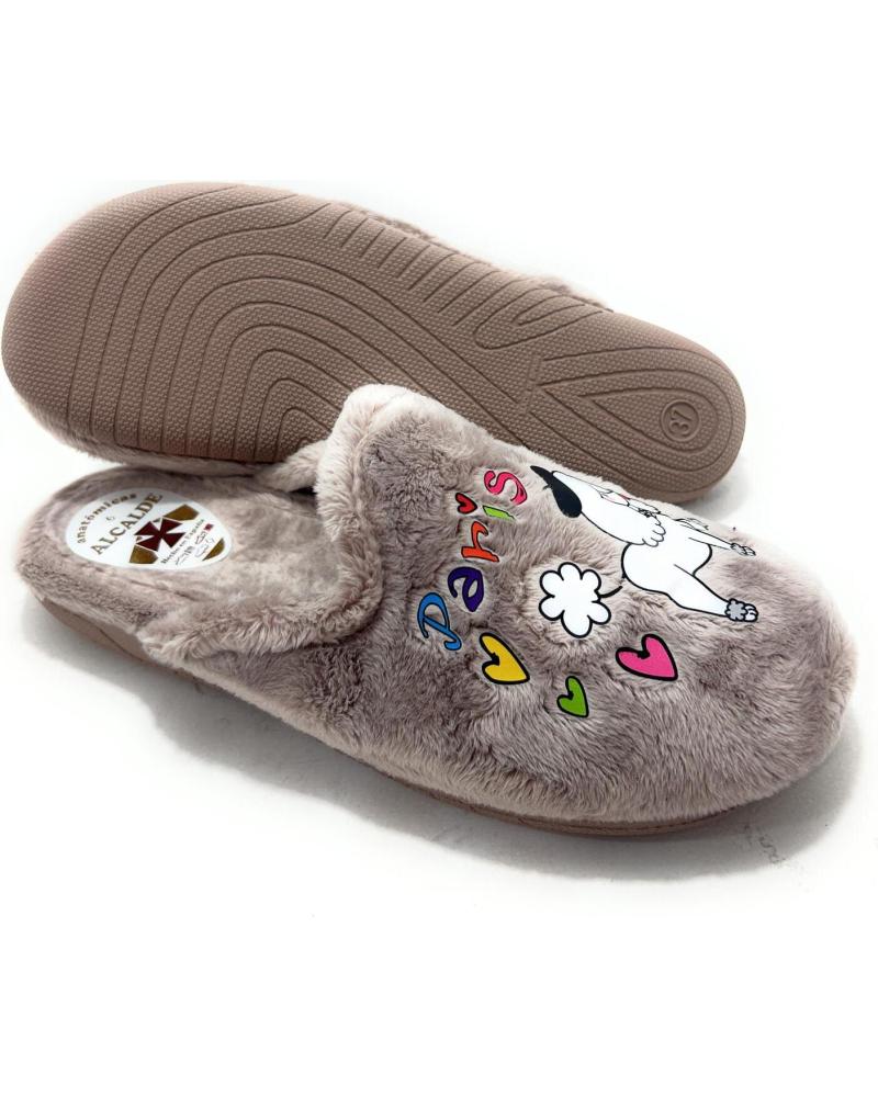 ALCALDE HAUSSCHUHE HUND PARIS CONFO BEIGE BEIGE