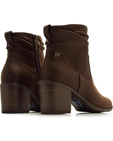 BOTTINE À TALON MTNG MUSTANG FROISSÉ MARRON MARRóN