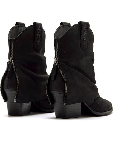 MTNG BOTIN MUSTANG VUELTA CAMPERO COWBOY TACO NEGRO