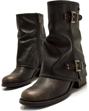 MTNG BOTA-BOTIN MUSTANG DOBLE HEBILLAS TACON MARRóN