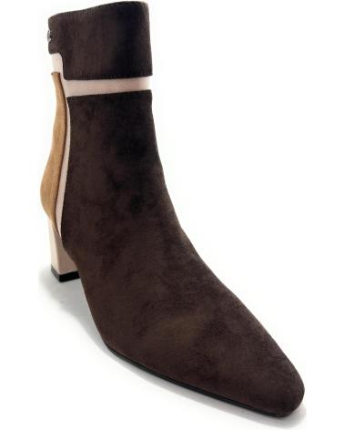 BUONAROTTI BOTTINES EN DAIM AVEC TALON VES MARRON MARRóN