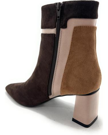 BUONAROTTI BOTTINES EN DAIM AVEC TALON VES MARRON MARRóN