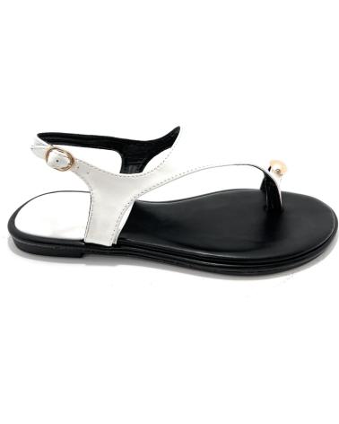 BUONAROTTI SANDALIAS PLANA ESCLAVA COGIDA DEDO BLANCO