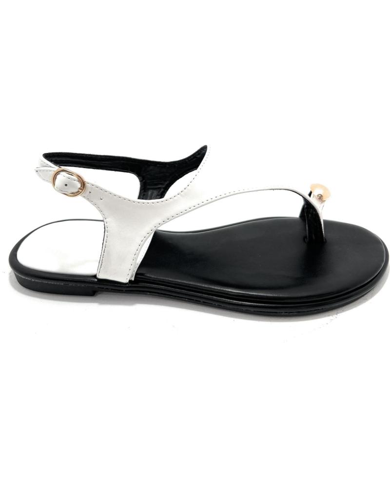 BUONAROTTI SANDALIAS PLANA ESCLAVA COGIDA DEDO BLANCO