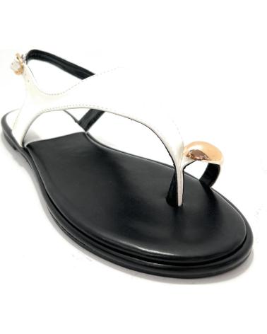 BUONAROTTI SANDALIAS PLANA ESCLAVA COGIDA DEDO BLANCO