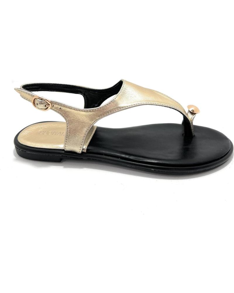 BUONAROTTI SANDALIAS PLANA ESCLAVA COGIDA DEDO AMARILLO