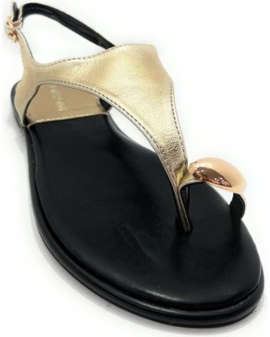 BUONAROTTI SANDALIAS PLANA ESCLAVA COGIDA DEDO AMARILLO