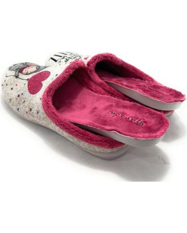GARZON ZAPATILLAS CASA MUJER MENSAJE FEL BEIGE