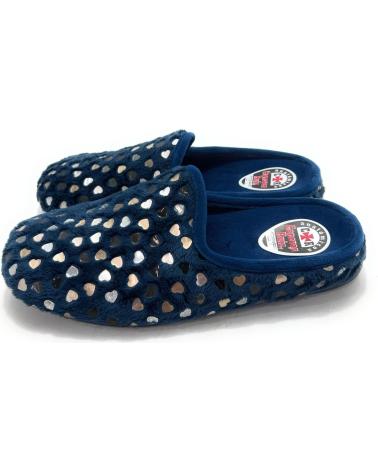 ALCALDE ZAPATILLAS DE CASA ANATÓMICAS CORAZÓN AZUL AZUL