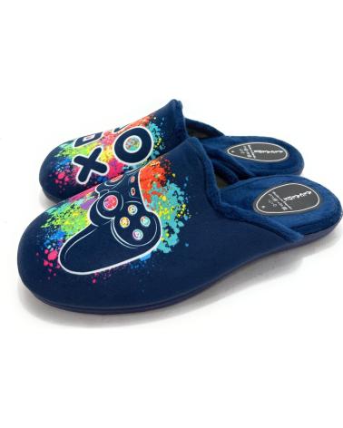 ALCALDE HAUSSCHUHE PLAY CONFORT BLAU AZUL