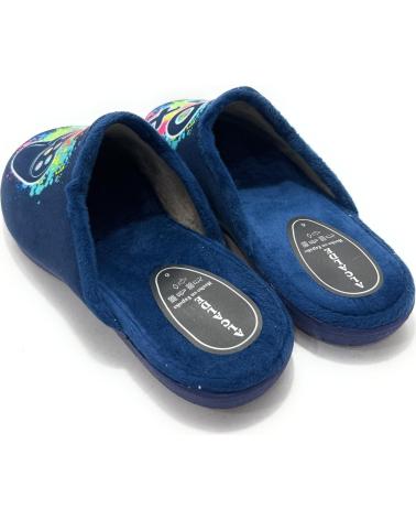 ALCALDE HAUSSCHUHE PLAY CONFORT BLAU AZUL