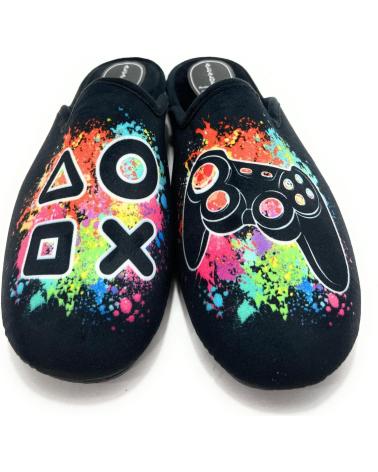 ALCALDE HAUSSCHUHE PLAY CONFORT SCHWARZ NEGRO