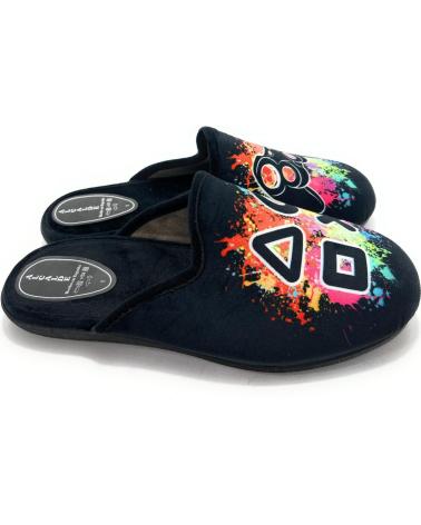 ALCALDE HAUSSCHUHE PLAY CONFORT SCHWARZ NEGRO