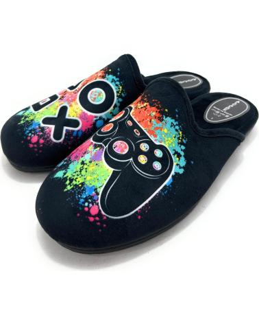 ALCALDE HAUSSCHUHE PLAY CONFORT SCHWARZ NEGRO