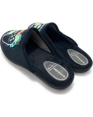 ALCALDE HAUSSCHUHE PLAY CONFORT SCHWARZ NEGRO