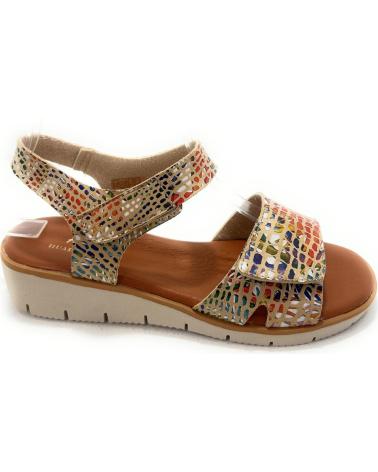 HUALUN SANDALIAS MUJER CUNA PEGUE GRABADA COLOR MARRóN