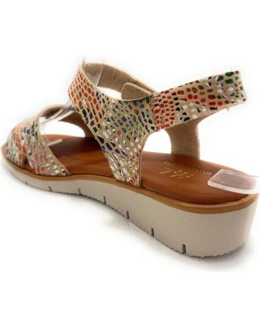 HUALUN SANDALIAS MUJER CUNA PEGUE GRABADA COLOR MARRóN