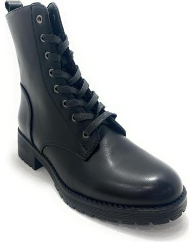 CHIC VISION MILITÄRSTIEFEL MIT SCHNÜRUNG UND SEITLICHEM REISSVERSCHLUSS, SCHWARZ NEGRO