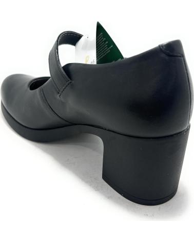 PITILLOS MARY-JANE PUMPS MIT RIEMCHEN, SCHNALLE UND ABSATZ SCHWARZ NEGRO