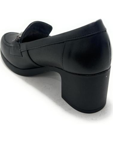 PITILLOS ZAPATO MOCASIN TACON HEBILLA CO NEGRO