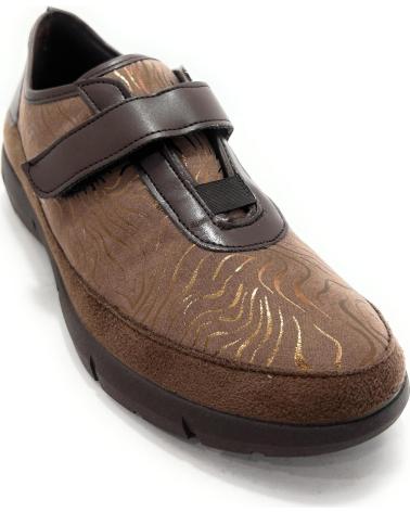 TUPIE KOMFORTSCHUHE MIT ANATOMISCHEM KLETTVERSCHLUSS BRAUN MARRóN