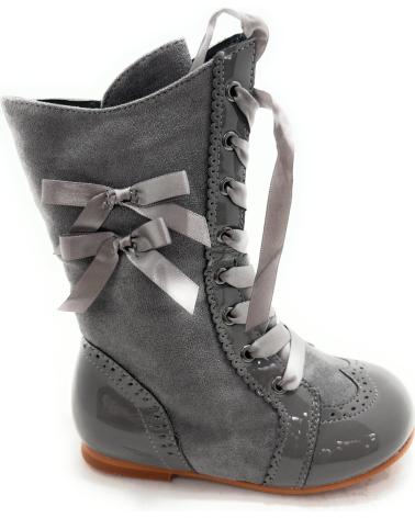 STIVALI PASCUALA CHIC VISION CON LACCI E CERNIERA GRIGIO GRIS