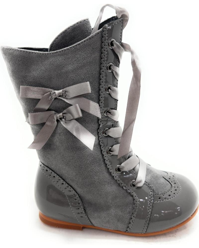 STIVALI PASCUALA CHIC VISION CON LACCI E CERNIERA GRIGIO GRIS