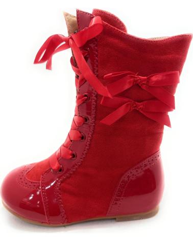 STIVALE PASCUALA CHIC VISION ROSSO CON LACCI E CERNIERA ROJO