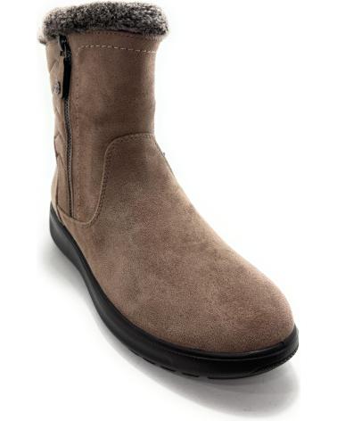 BOTTINE COMPENSÉE MYSOFT AVEC DOUBLURE EN PEAU DE MOUTON ET FERMETURES ÉCLAIR VIOLET MORADO