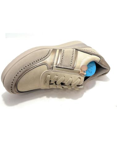 SNEAKERS CASUAL MYSOFT CON LACCI E ZEPPA BEIGE BEIGE