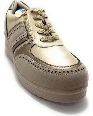 SNEAKERS CASUAL MYSOFT CON LACCI E ZEPPA BEIGE BEIGE