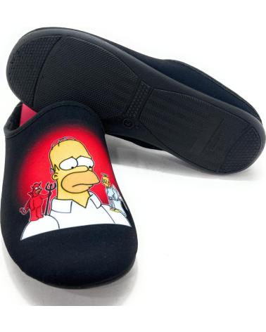 ALCALDE ZAPATILLAS CASA CABALLERO HOMER ANGEL-DE NEGRO