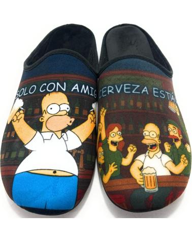 ALCALDE ZAPATILLAS CASA CABALLERO HOMER CERVEZA NEGRO