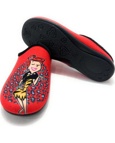 ZAPATILLAS DE CASA ALCALDE 'SER LA MÁS GUAPA' ROJO ROJO