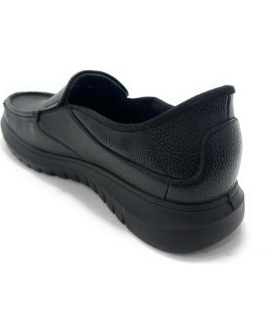 MOCASSIM SLIP-ON LEONAL CONFORTO ELÁSTICO RELAX PRETO NEGRO