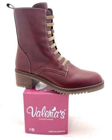 VALERIAS BOTA MILITAR DE COURO COM CADARÇOS AZUL AZUL