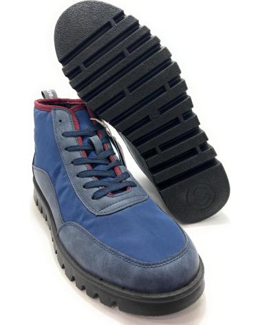 BOTTES IMPERMÉABLES CHIC VISION MYSO À LACETS BLEUES AZUL