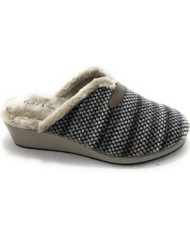 GARZON ZAPATILLAS ANATÓMICAS DE ESTAR POR CASA, DISEÑO JASPEADO GRIS MORADO