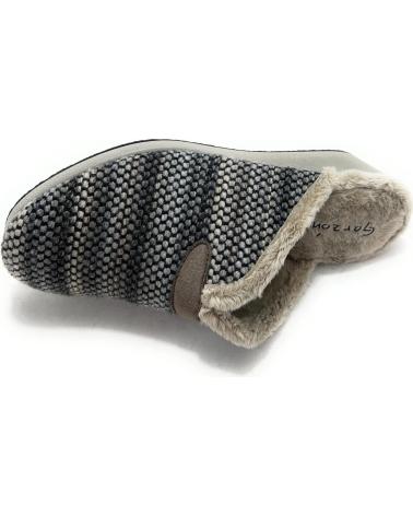 GARZON ZAPATILLAS ANATÓMICAS DE ESTAR POR CASA, DISEÑO JASPEADO GRIS MORADO