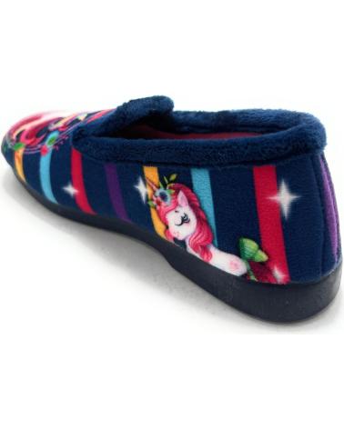 ALCALDE CLOSED UNICORN SLIPPERS BLUE FOR GIRLS AZUL