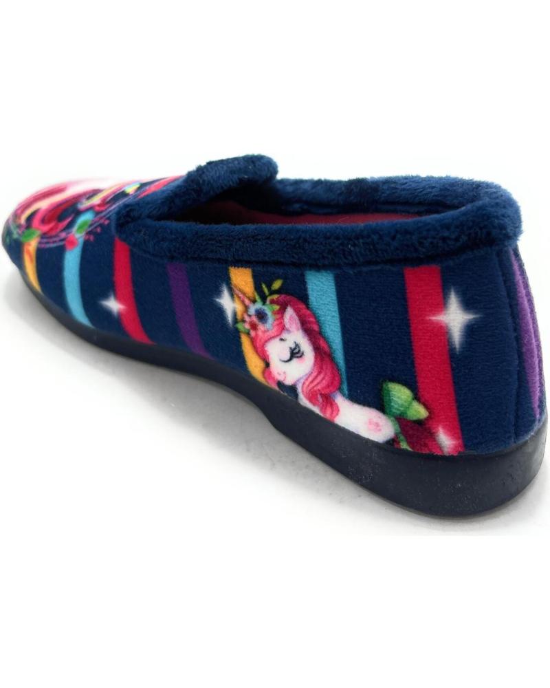 ALCALDE CLOSED UNICORN SLIPPERS BLUE FOR GIRLS AZUL
