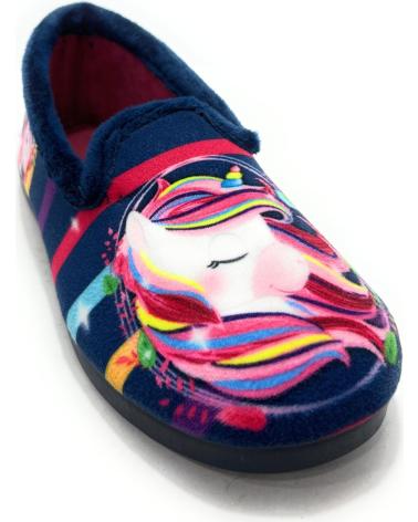 ALCALDE CLOSED UNICORN SLIPPERS BLUE FOR GIRLS AZUL