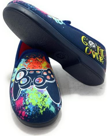 ALCALDE GESCHLOSSENE 'PLAY GAMER' HAUSSCHUHE BLAU FÜR JUNGEN AZUL