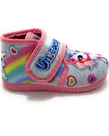 ALCALDE HAUSSTIEFEL EINHORN MIT KLETTVERSCHLUSS GRAU GRIS