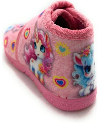 ALCALDE HAUSSTIEFEL EINHORN MIT KLETTVERSCHLUSS ROSA ROSA