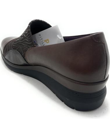 PITILLOS ZAPATOS DE CUÑA CONFORT ELÁSTICO MARRÓN MARRóN