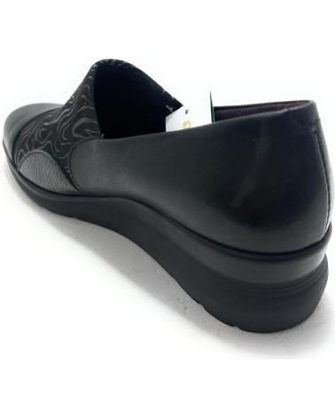 PITILLOS ZAPATOS DE CUÑA CONFORT ELÁSTICO NEGRO NEGRO