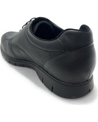 SCARPA STRINGATA BUONAROTTI IN PELLE COMODA NERA NEGRO